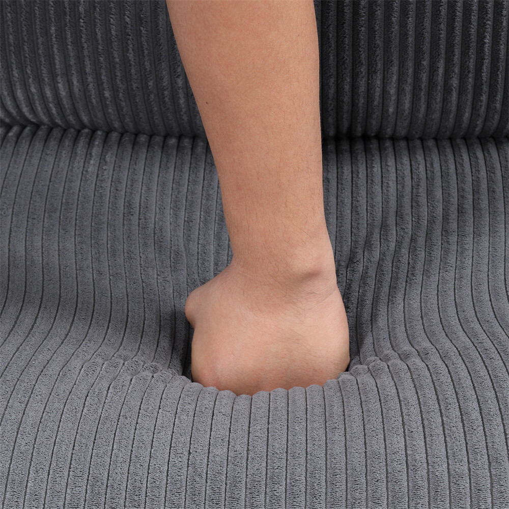 103'' U-shaped Sponge-filled Cushion Combination Sofa with Solid Wood Legs