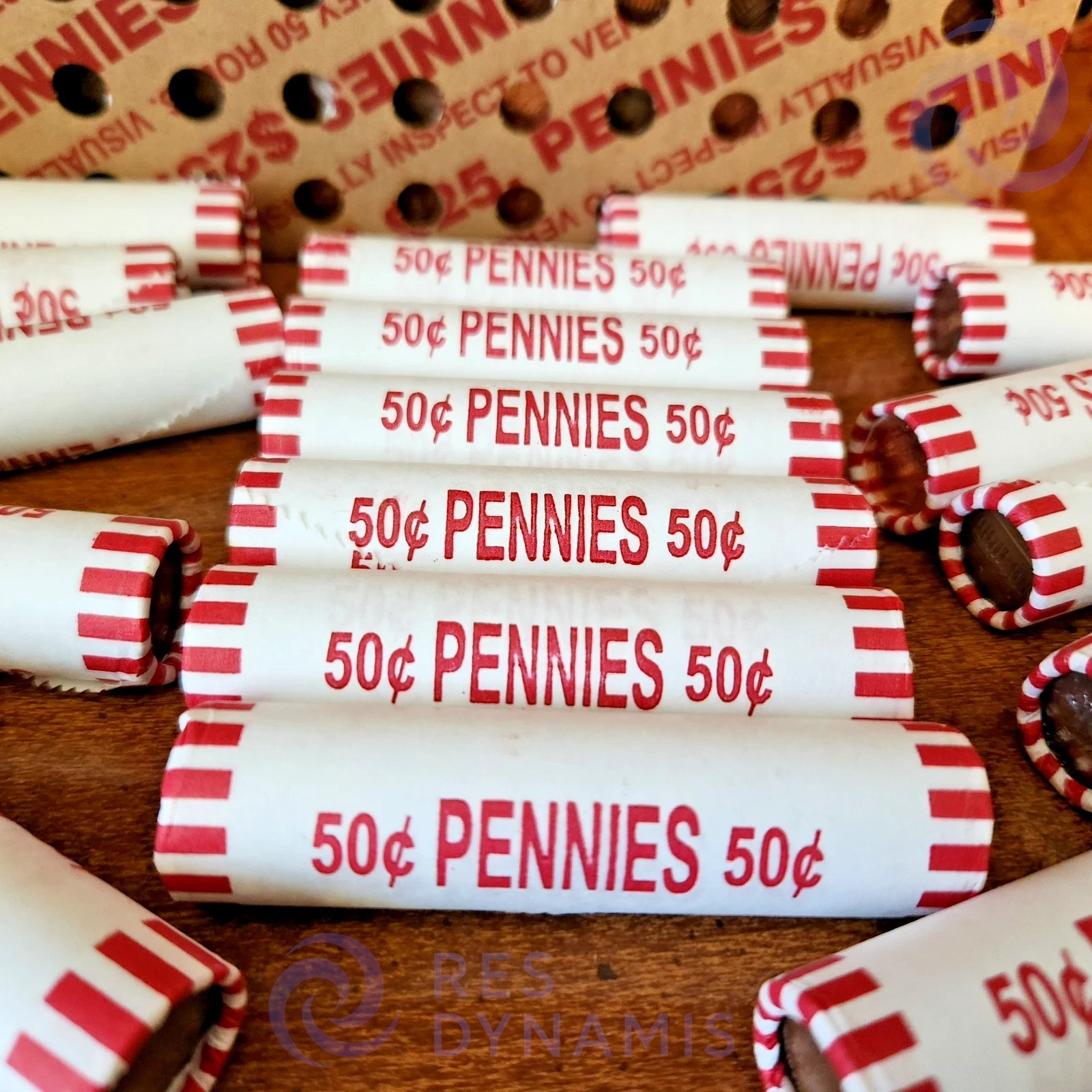 🔥 BANK SEALED Penny Rolls – 6 Full Rolls (300 Pennies) UNSEARCHED From Bank‼️