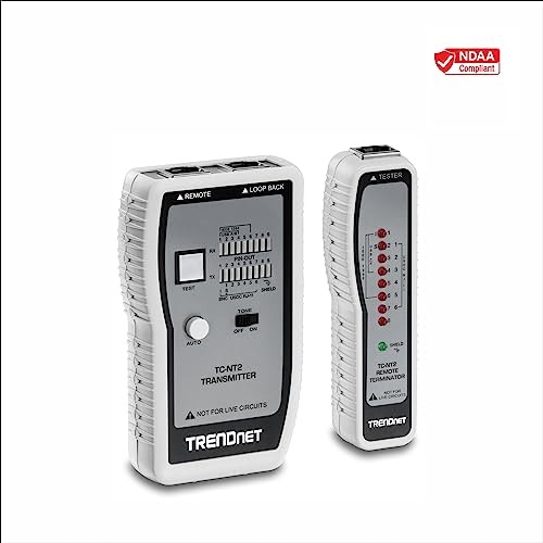 TRENDnet Network Cable Tester, Tests Ethernet, USB Cable, Multicolor