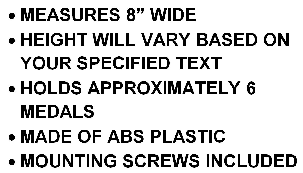 Custom Personalized Sports Medal Display Rack Hanger Holder Organizer Customized