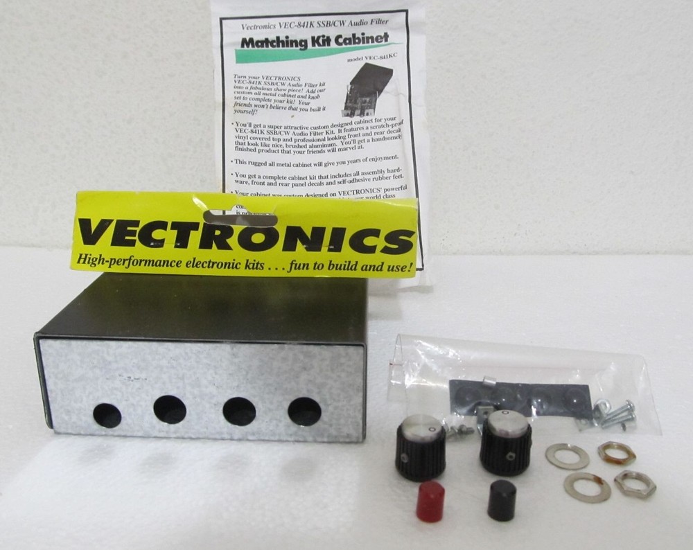 VECTRONICS / MFJ Kit Cabinet Case Enclosure VEC-841KC for VEC-841K Audio Filter