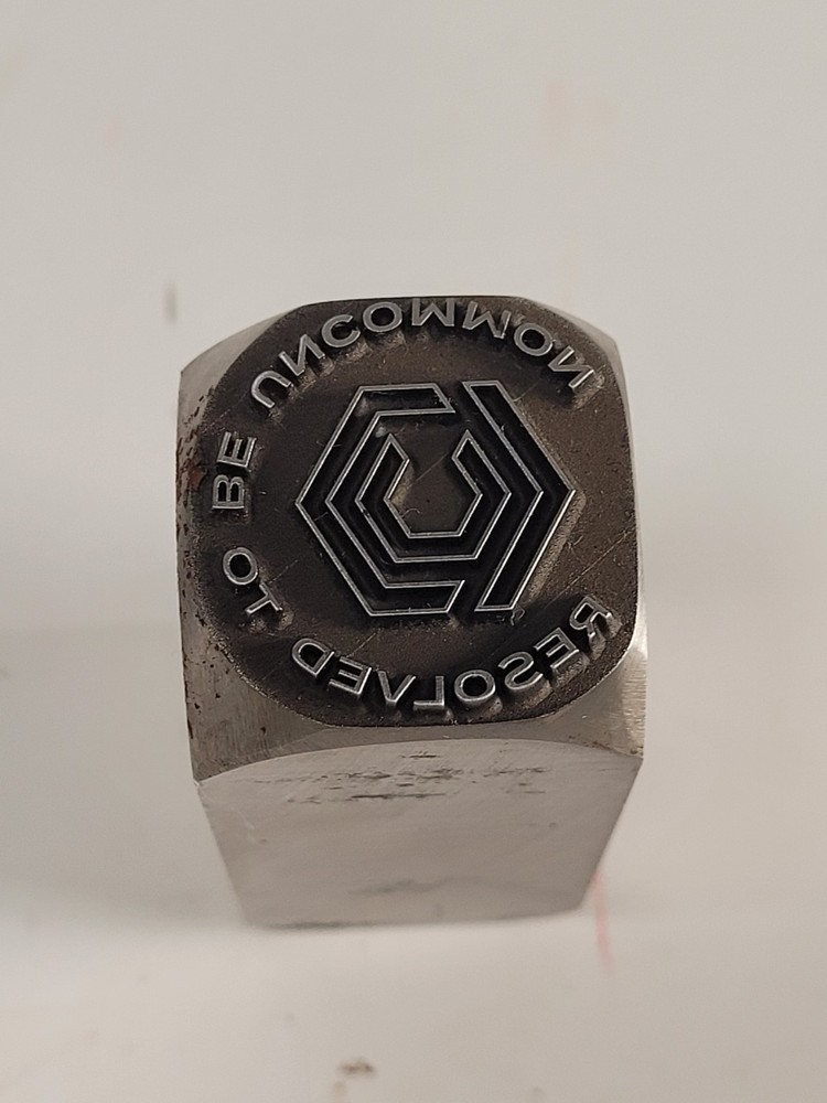 Custom Blacksmith Touchmark Stamp - Resolved To Be Uncommon