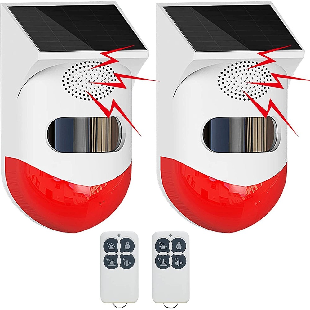 Solar Motion Sensor Outdoor Alarm,Adjustable Sensitivity Motion Activated Ala...