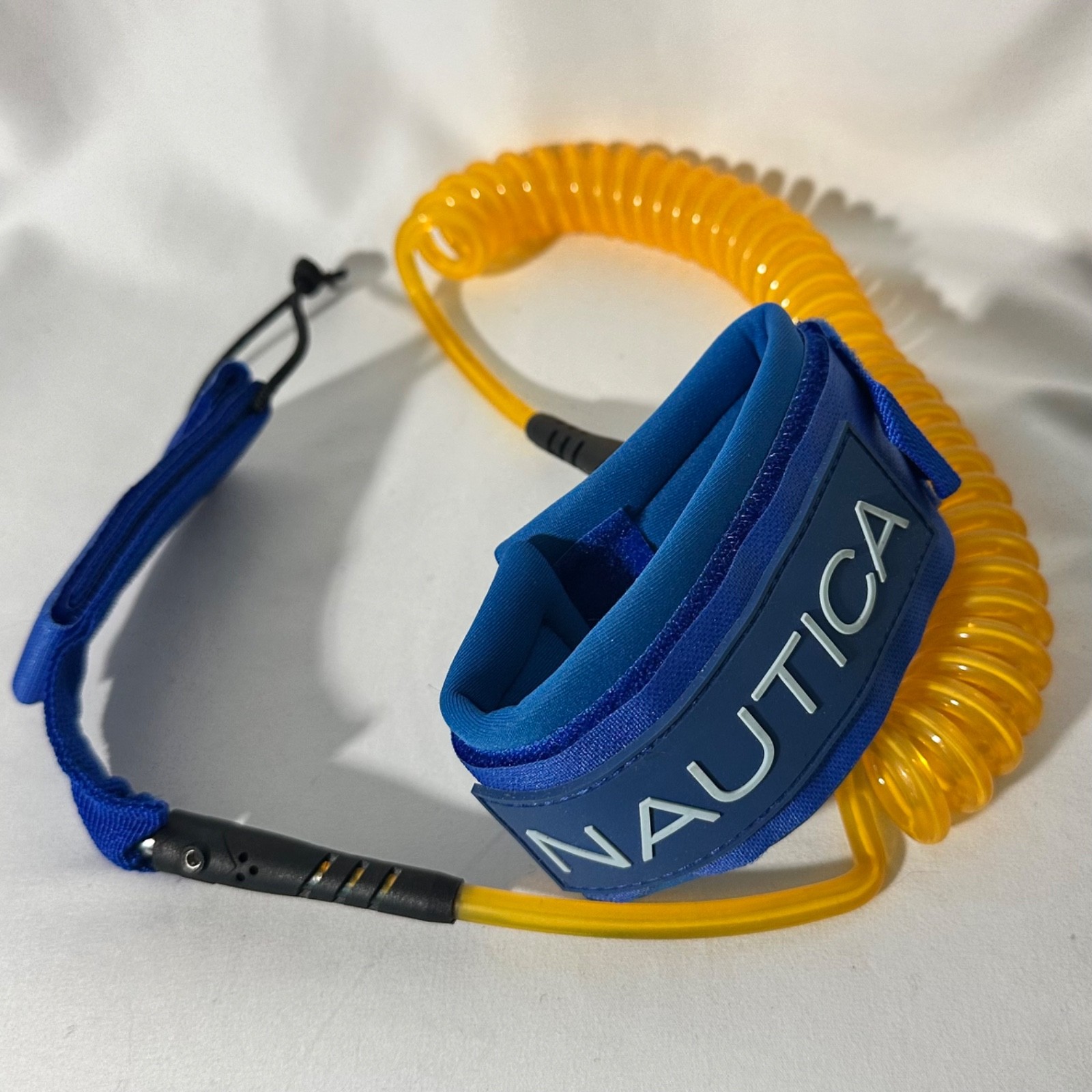 Nautica SUP Paddle board Or Surf Leash – Coiled Cord, Neoprene Ankle Strap