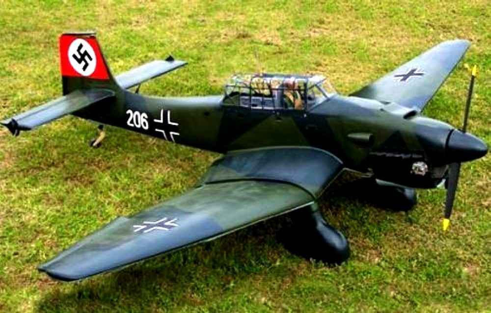 RC plans & Patterns + Instructions Ju-87 STUKA Span 64"