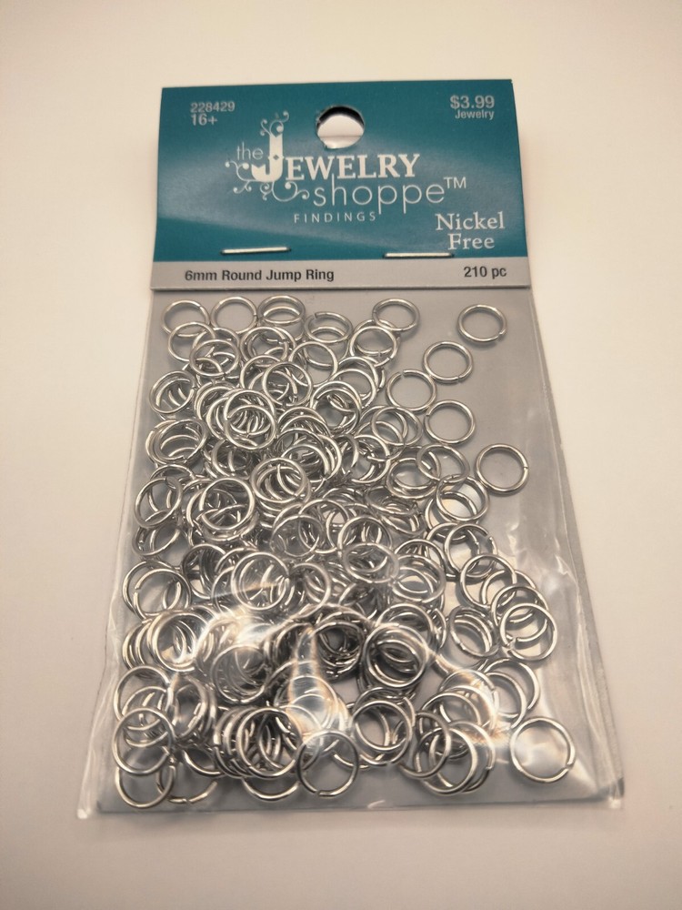 Nickel free 6mm round jump ring 210pc