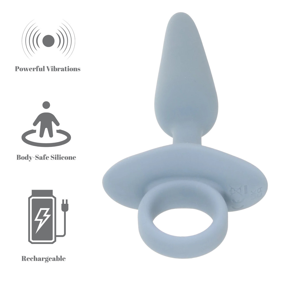 Tapered Tip Rechargeable Vibrating Butt Plug Multi-speed Simulator Backdoor Play