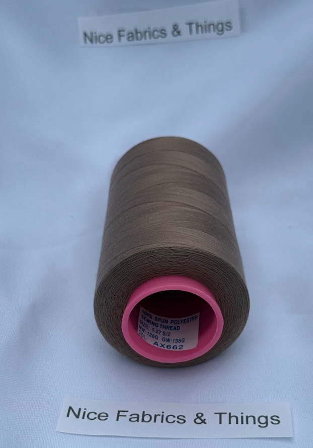 50 Spools -Brown AX 662 Multi Purpose Sewing Thread