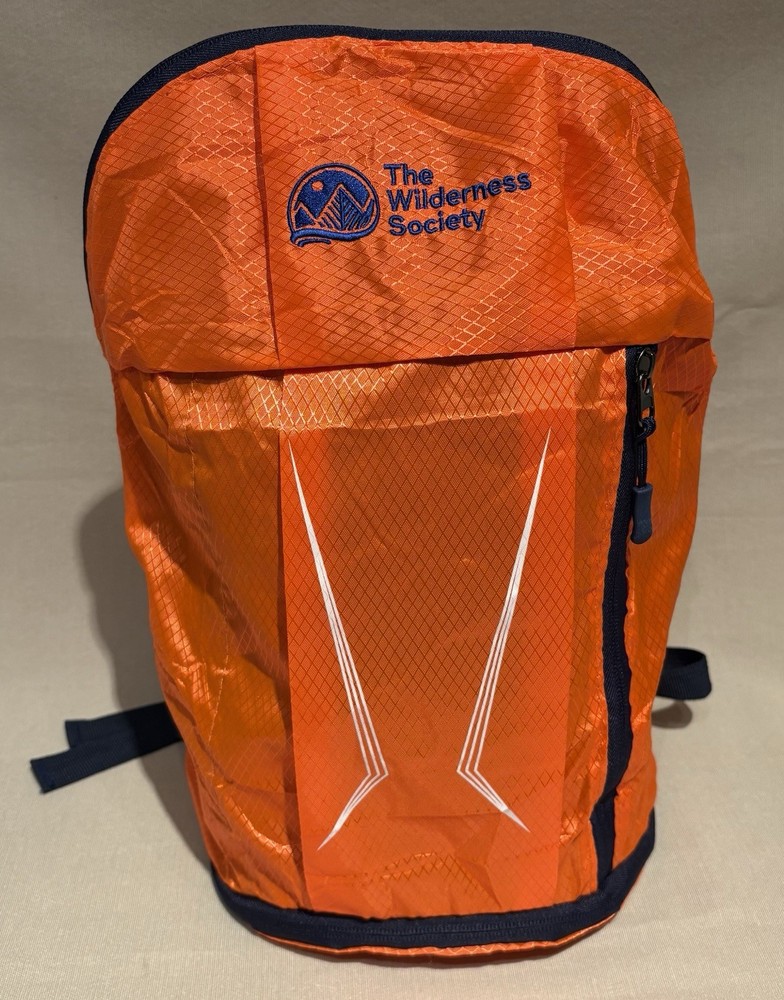 Backpack, Collapsible, Foldable Travel Pack, Packable, Durable--Orange