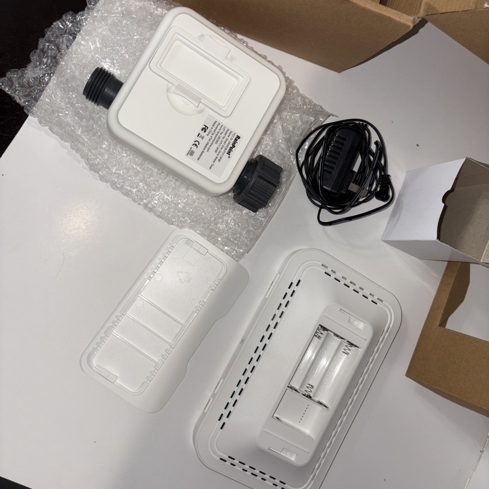 RAINPOINT 1-Zone WiFi Hose Timer, Smart Water Timer w/Water Usage/Soil Moisture