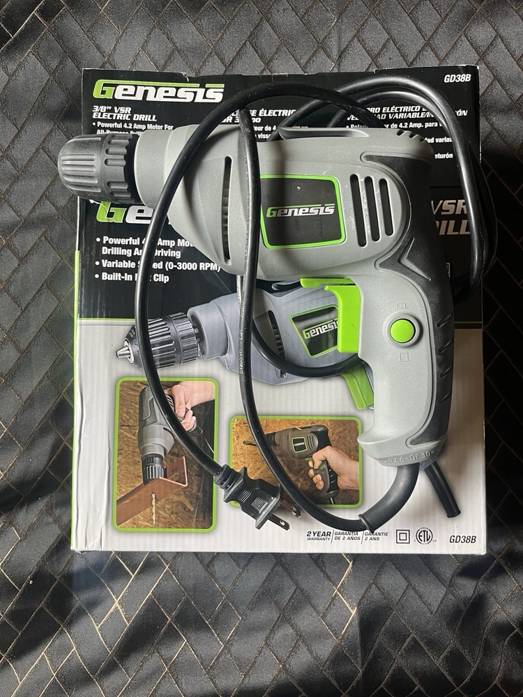 Genesis 3/8” VSR Electric Drill