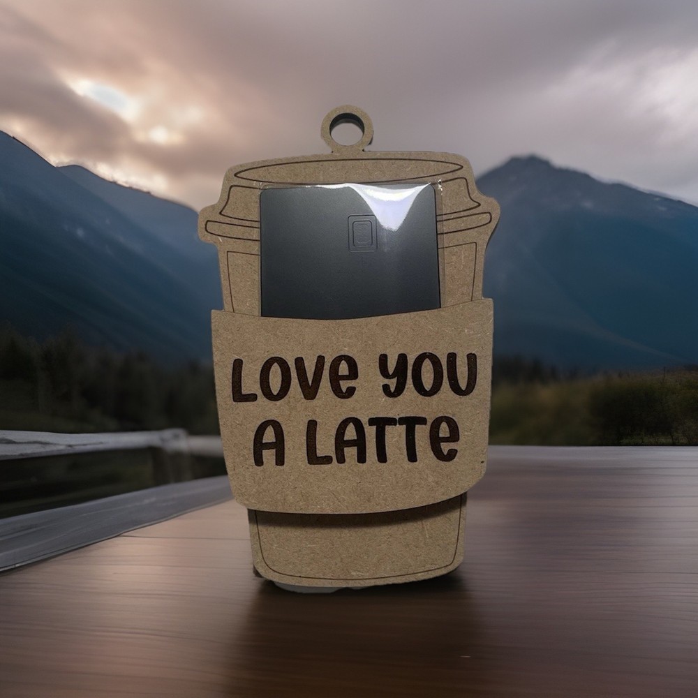 Coffee Theme Gift Card Holder