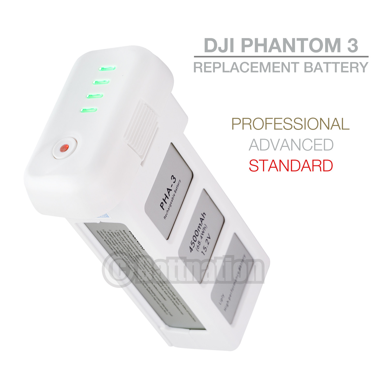 DJI Phantom 3 4500mAh Advanced Standard Intelligent LiPo Replacement Battery