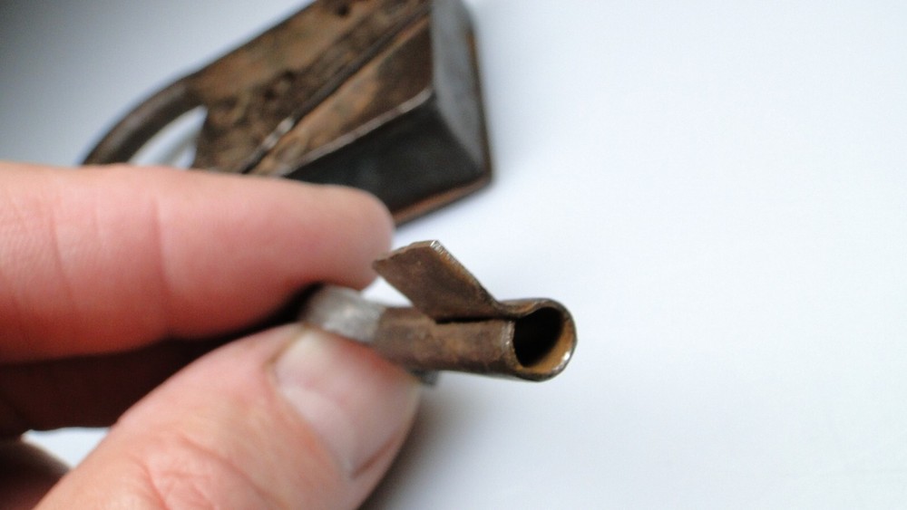 Antique Handmade Padlock #11 with Lock Key