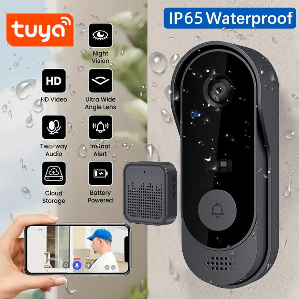 Smart Wireless WiFi Doorbell Camera Phone Door Ring Video Intercom Security Bell