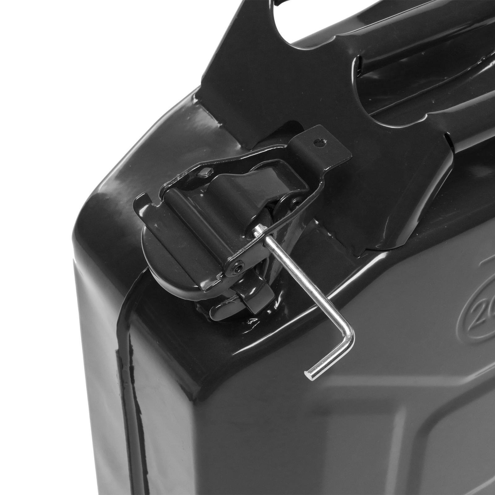 Portable 5 Gallons Jerry Can 20L Liter Steel Oil Gas Tank Gasoline Storage New