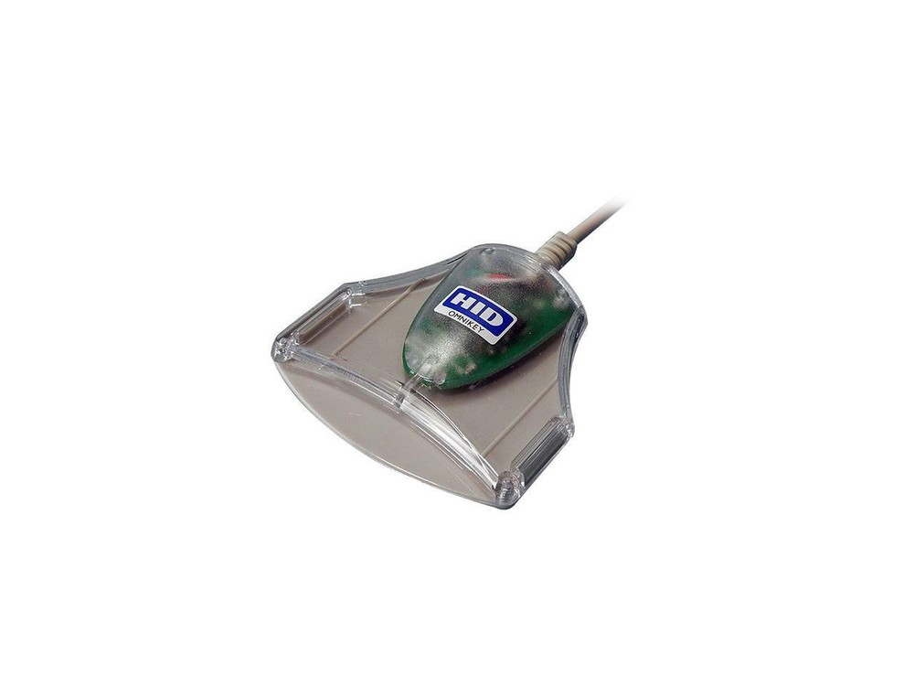 HID R30210315-1 Omnikey Desktop Reader, 3021, Small Form Factor - Gray