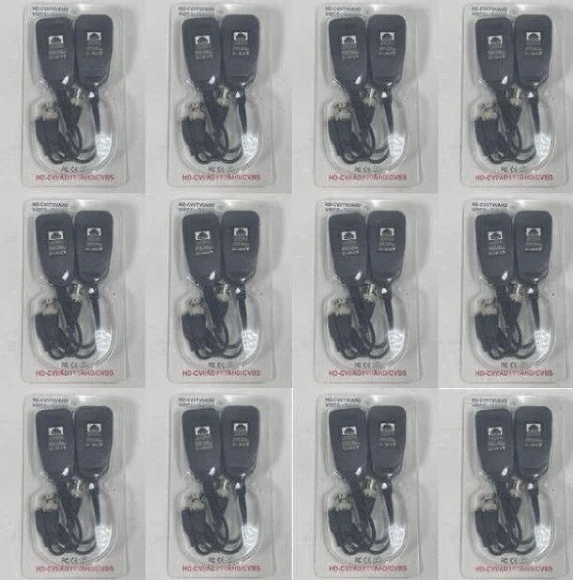 12 PCS HD - CVI / TVI / AND Passive Video Balun / PV / PVD PVA  ADTV AHD CVBS