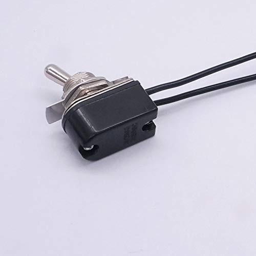 2pcs Toggle Switch SPST 2 Position Latching ON/Off 6A AC 2 Pin ON/Off-A style