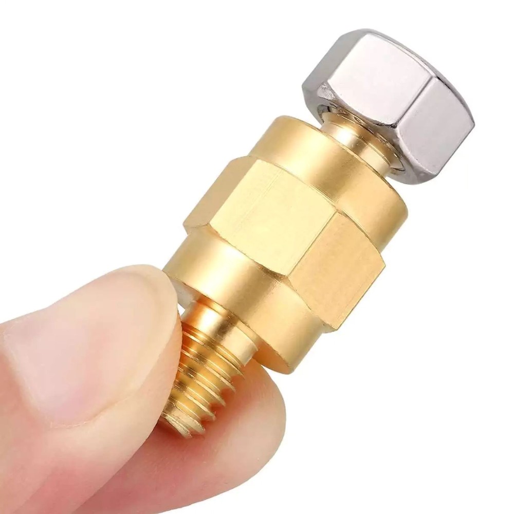 2 Set anti-rust, anti-corrosion Side Post Brass Stud Bolt Adapter Extender Screw