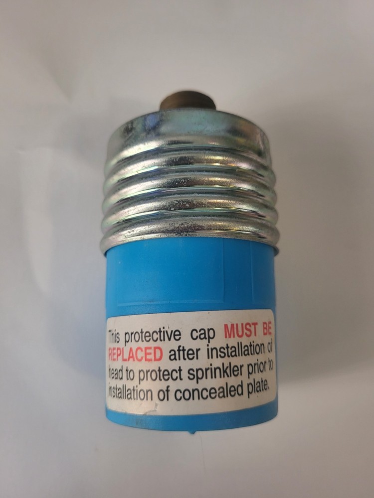 Blue Protective Cap for Concealed Fire Sprinkler Head