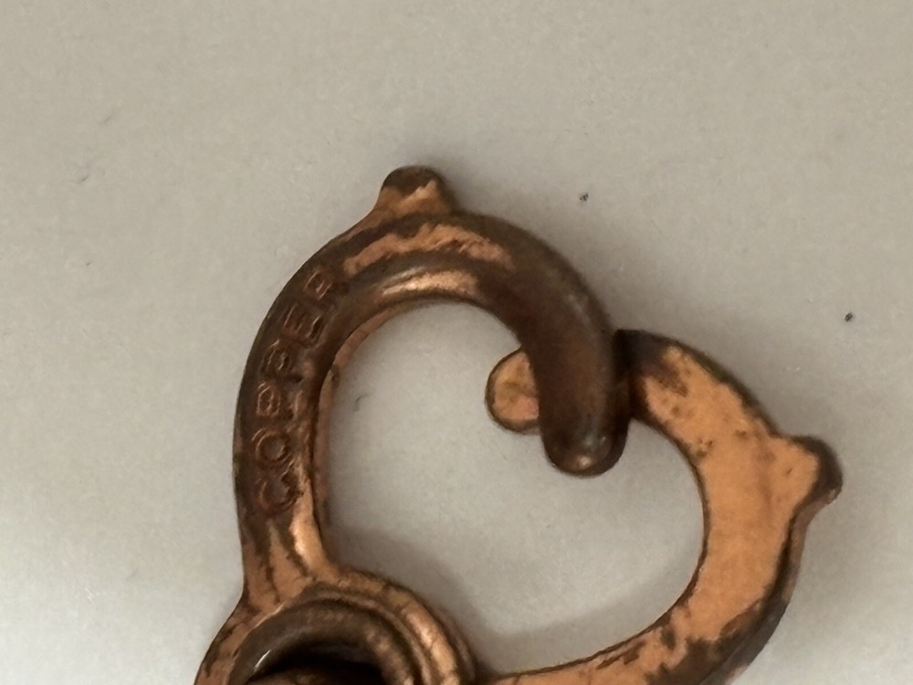 BEAUTIFUL VINTAGE 7" COPPER LEAF BRACELET