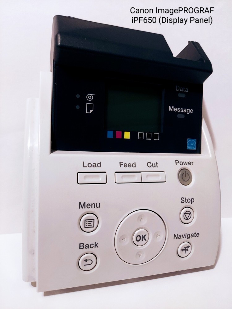 Canon imagePROGRAF iPF650 Display Panel Tested Working