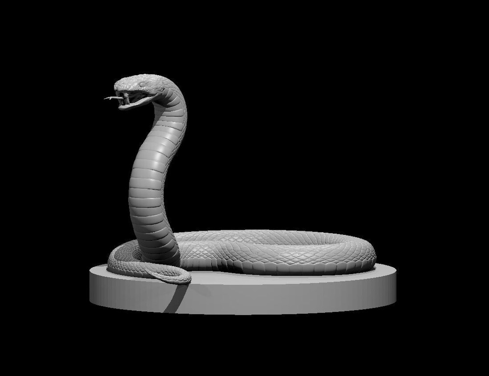Giant Poisonous Snake Monster Manual 28mm Scale DND D&D Tabletop Mini