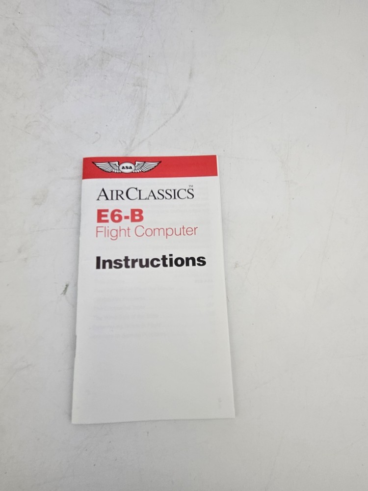 ASA E6B Manual Flight Computer (Aluminum)