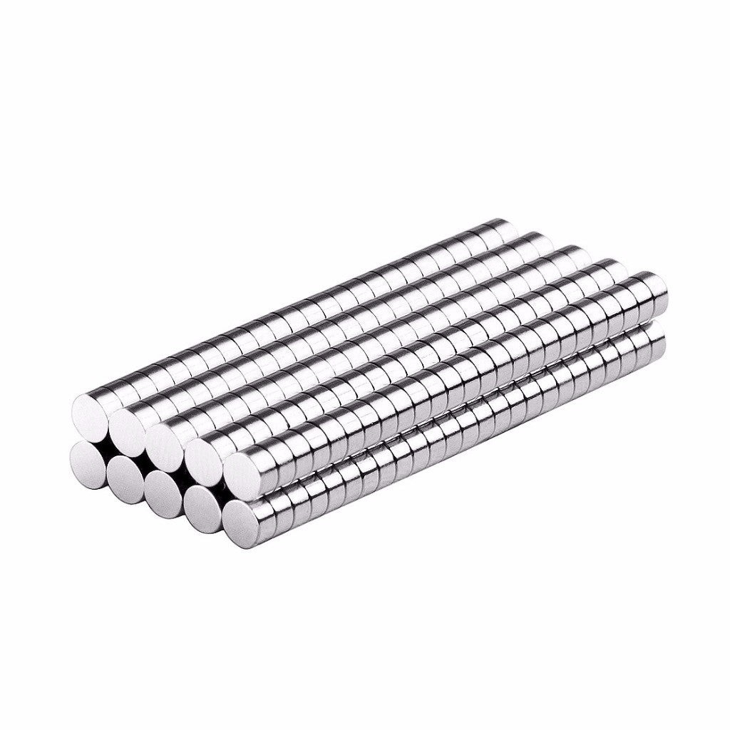 1/8 x 1/16 Inch Tiny Neodymium Rare Earth Disc Magnets N52 (250 Pack)