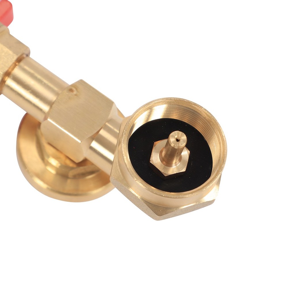 With Gauge & Control Valve Adapter for Small Propane Cylinders
