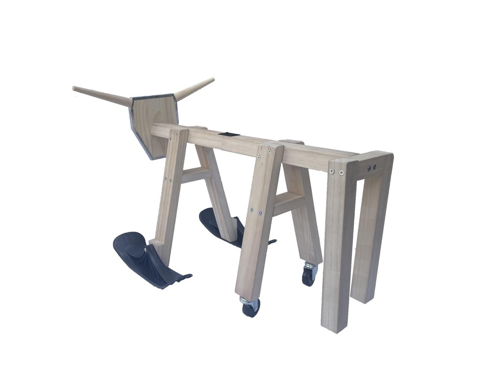 Roping Calf Head Practice Dummy with Detachable Horn Training Kit