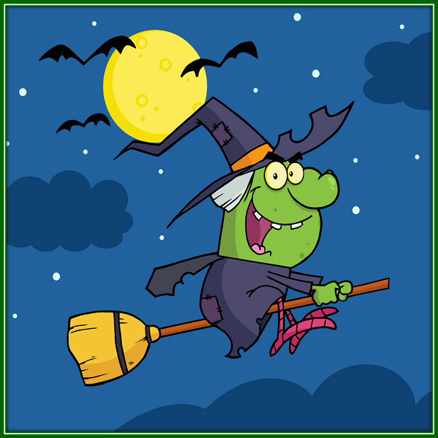 30 Custom Halloween Night Witch Personalized Address Labels