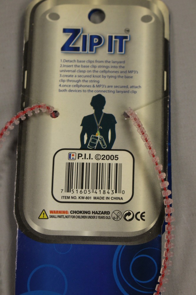 Zip It Cellphone Lanyard - New