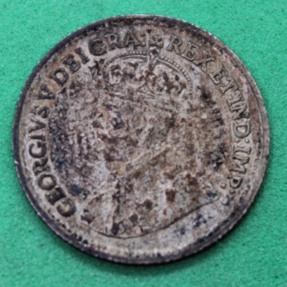 1920 Canada 5 Cents silver