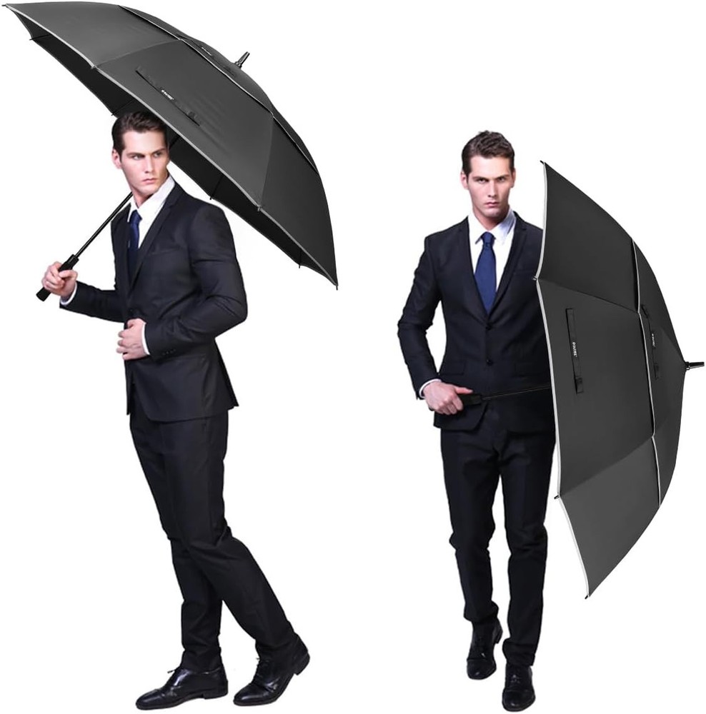 68-Inch Extra Large Golf Umbrella - Automatic Open, Windproof & Waterproof