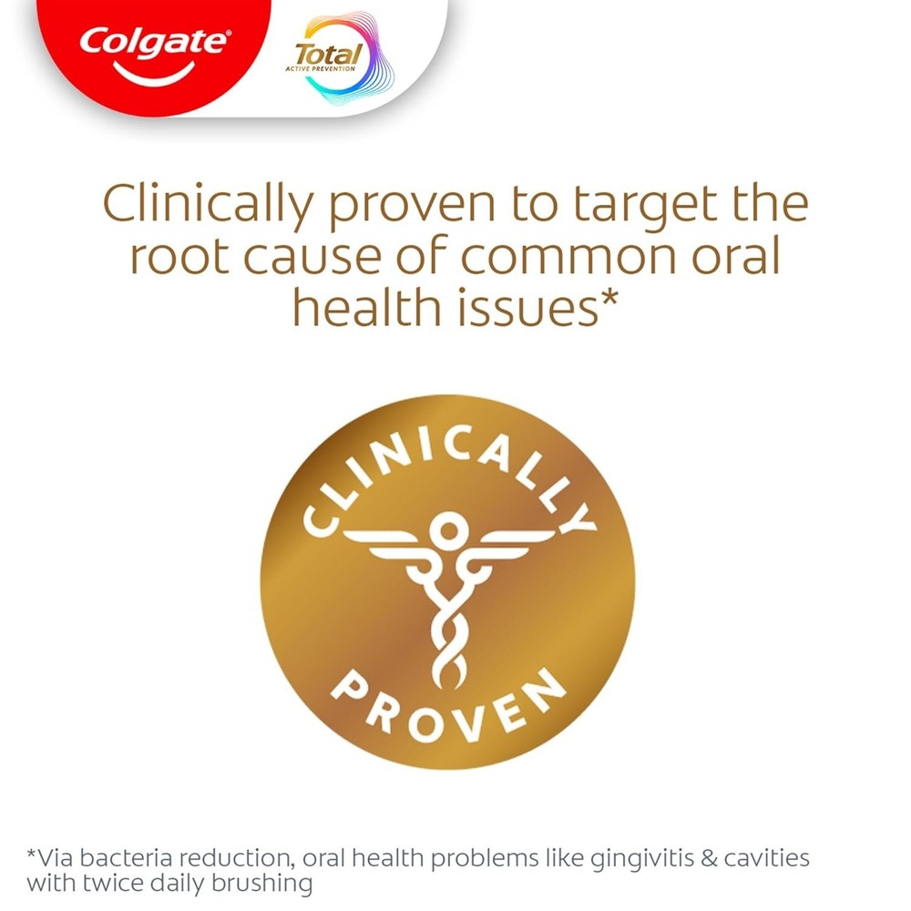 Colgate Total Active Prevention Toothpaste – Clean Mint 3.3 OZ (Select Pack)