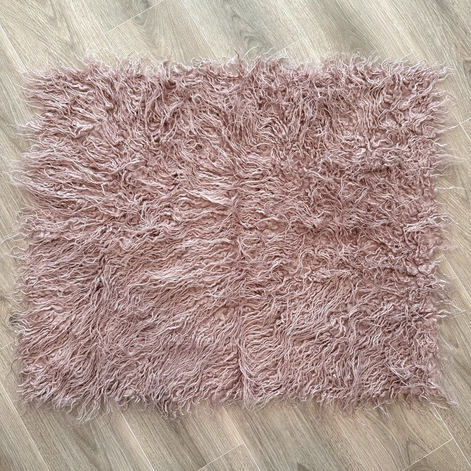 Faux Fur Newborn Baby Nest Newborn Photography Prop Set - Purple/Mauve