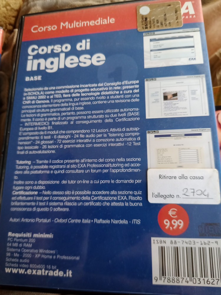 Corso Di Inglese Base & Intermedio CD Windows Rom
