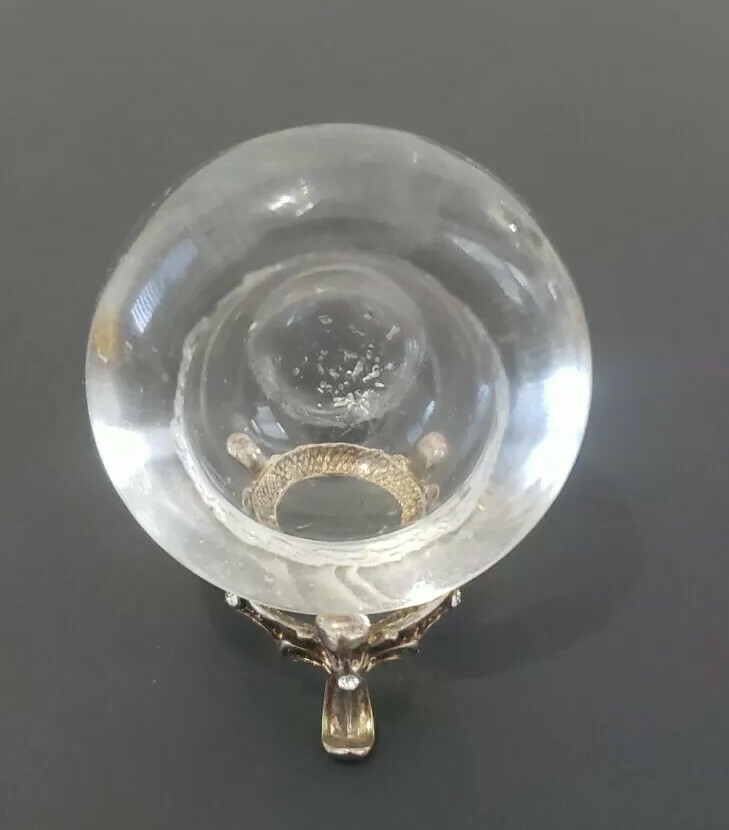 Simple Open Salt Cellar Smooth Tapered Sides Slight Concave Bottom.