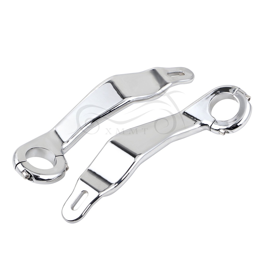 Chrome Left & Right Fairing Support Bracket Mount Kit For Harley Road Glide 15+