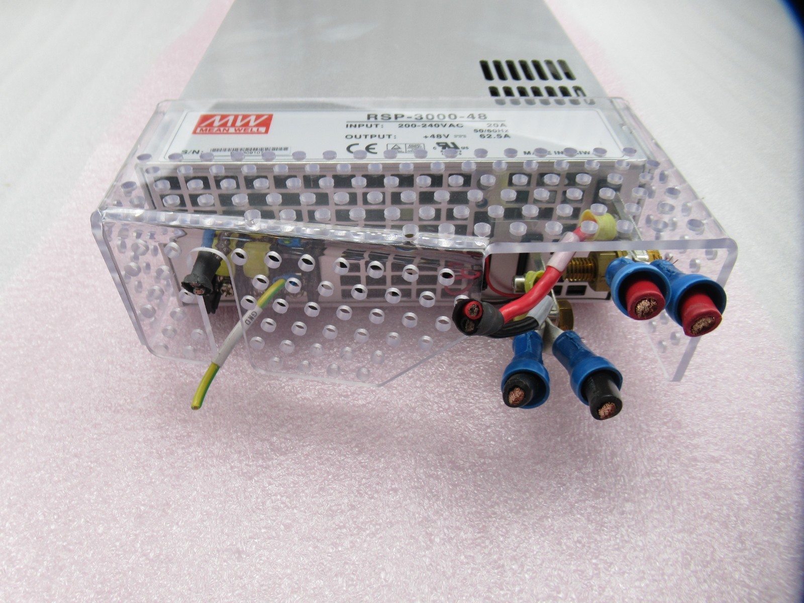 Mean Well RSP-3000-48 3000W Power Supply In: 200-240VAC 20A 60Hz Out: 48V 62.5A