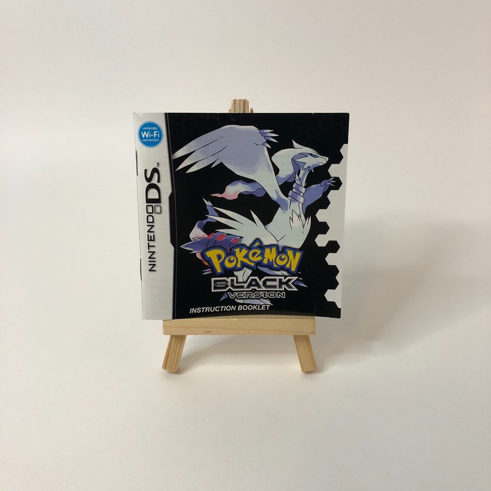 Replacement Case and Manual Only for Pokémon Black Version Nintendo DS