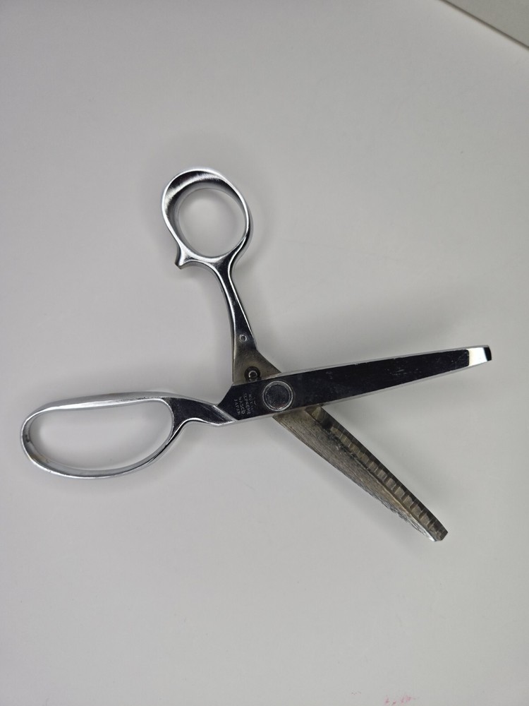 ROYAL SUPREME Chrome Plated Pinking Shears Scissors