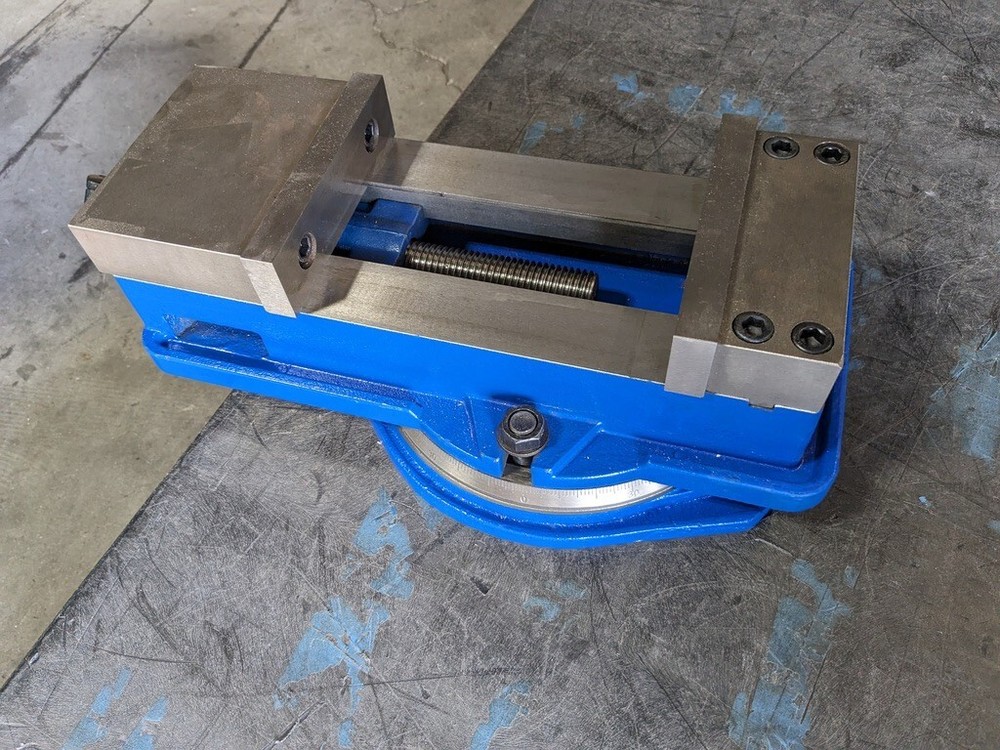 Unbranded Machine Vise: 6″ Jaw Width Horizontal Swivel Base