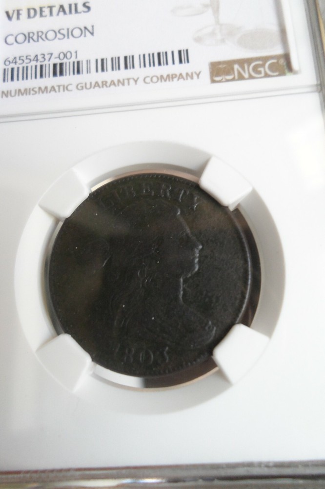 VF 1803 Draped Bust Large Cent