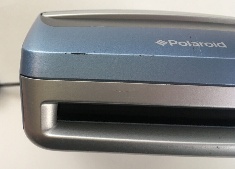 Vtg Polaroid One 600 Instant Pop Up Camera W/ Flash Silver / Blue (Untested)