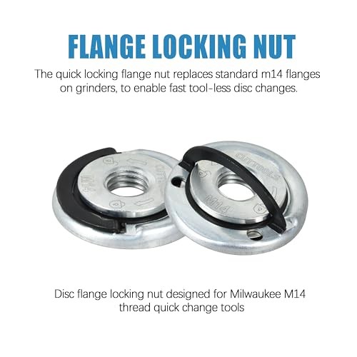 M14 Angle Grinder Locking Retaining Flange Nut Quick Clamping Nuts for Most