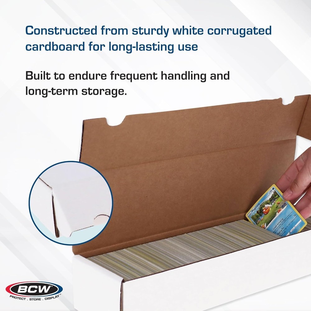 Versatile Trading Card Storage Boxes - 800 Card Capacity, Modern Design - 3 Pack
