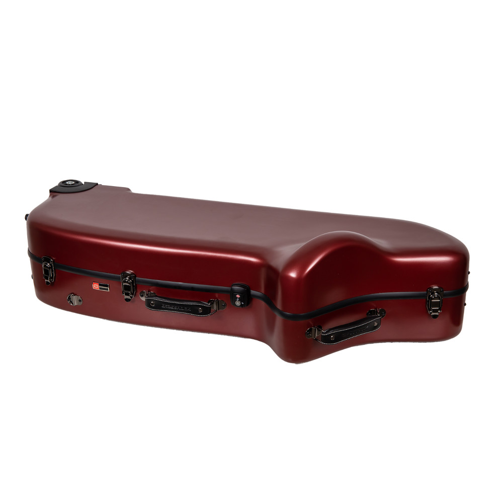 Crossrock Low A Baritone Saxophone Case with Wheels | Polycarbonate Hard Shell